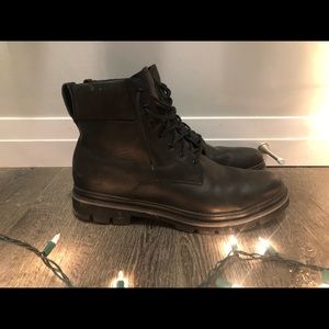 Men’s timberland premium black leather boots, 6 inch